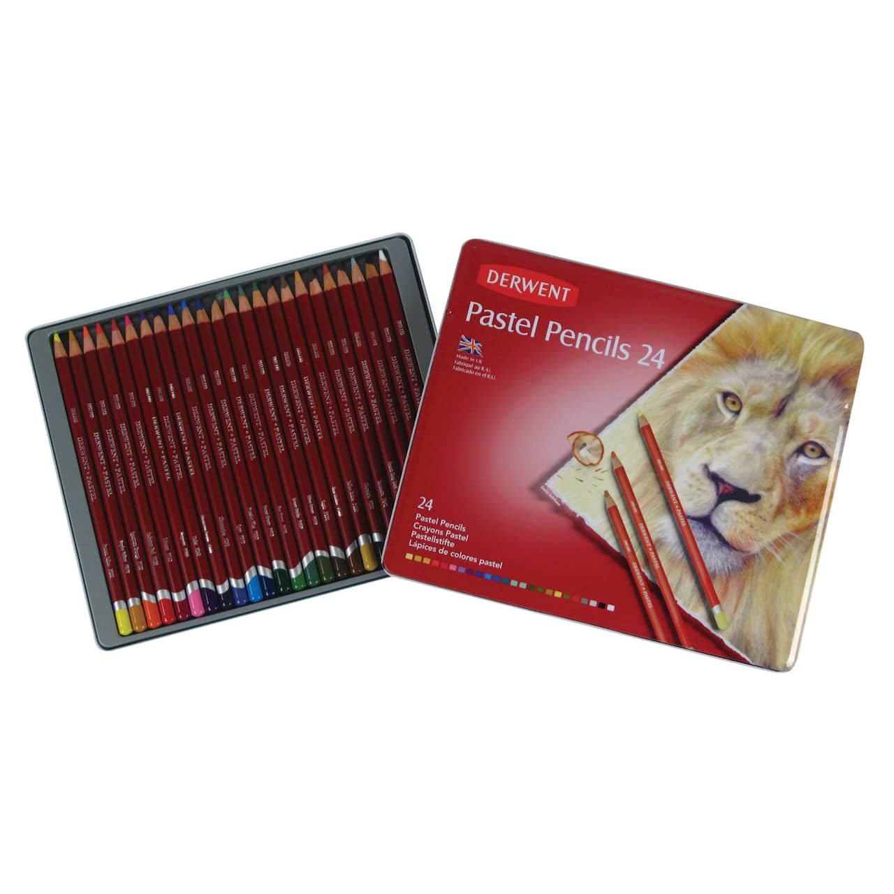 Derwent® Pastel Pencil 24 Color Tin Set